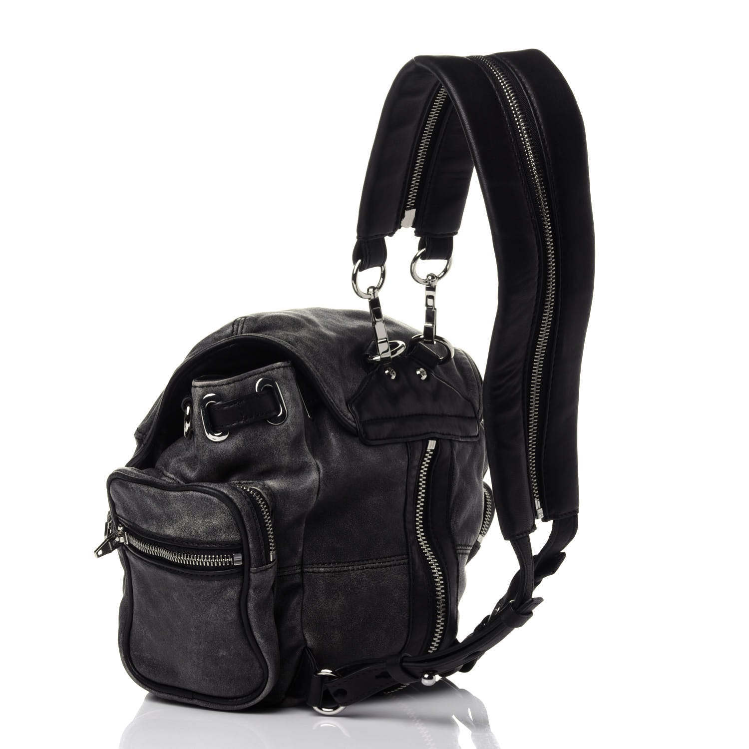 Alexander Wang Calfskin Mini Marti Backpack Washed Grey 3 of 11