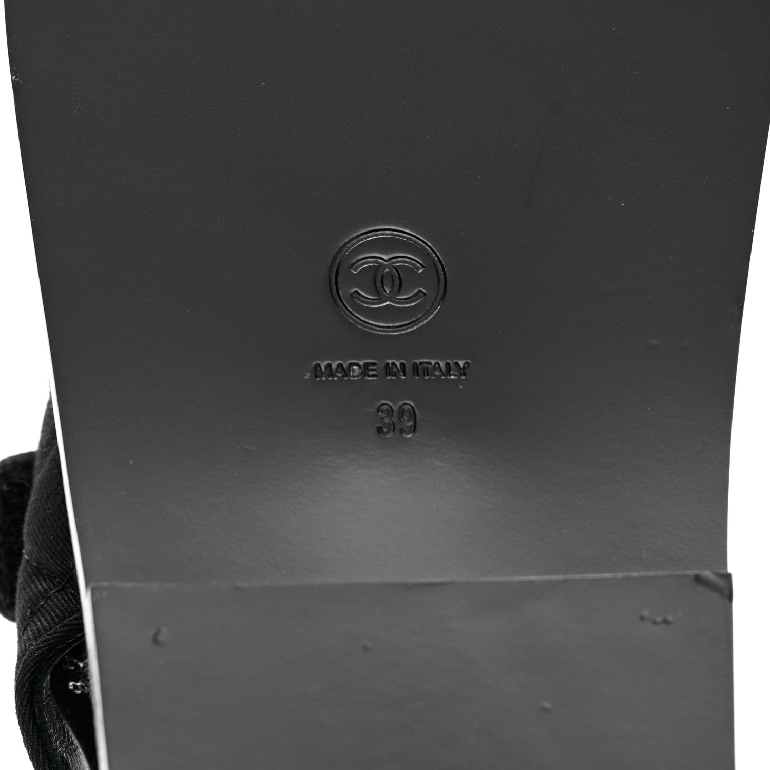 Chanel Mixed Fibers Velcro Dad Sandals 39 Black 9 of 12