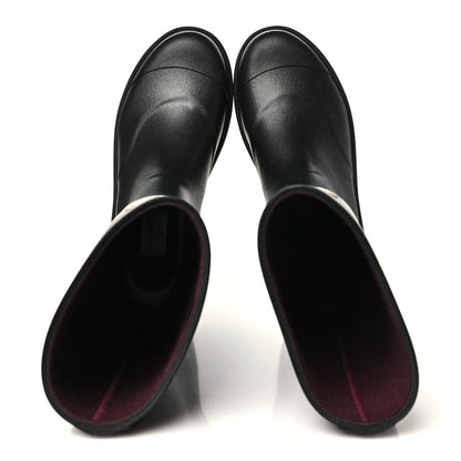 Chanel Caoutchouk CC High Boots 41 Black 2 of 10