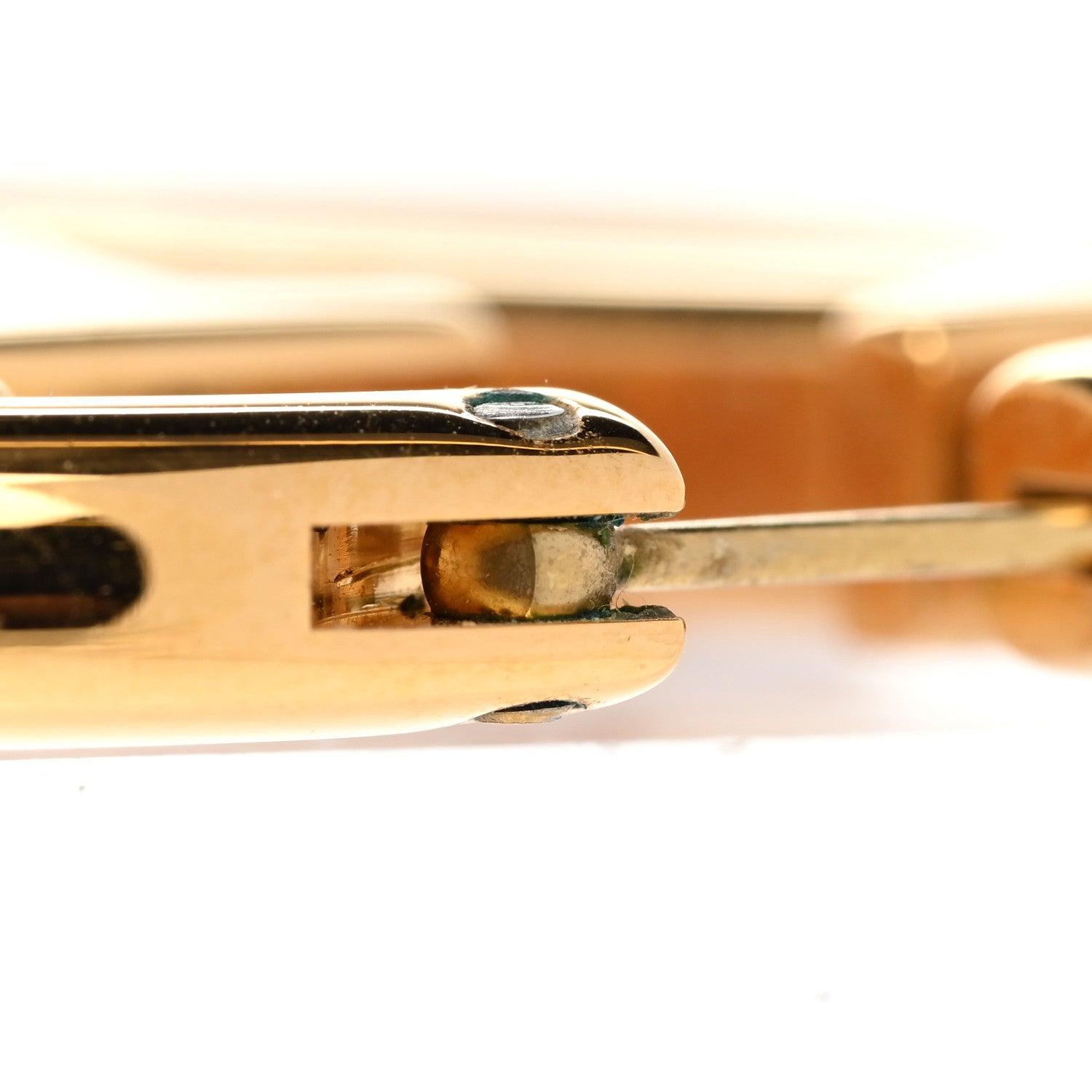 Louis Vuitton Metal Louise Hoop Earrings Gold 5 of 6