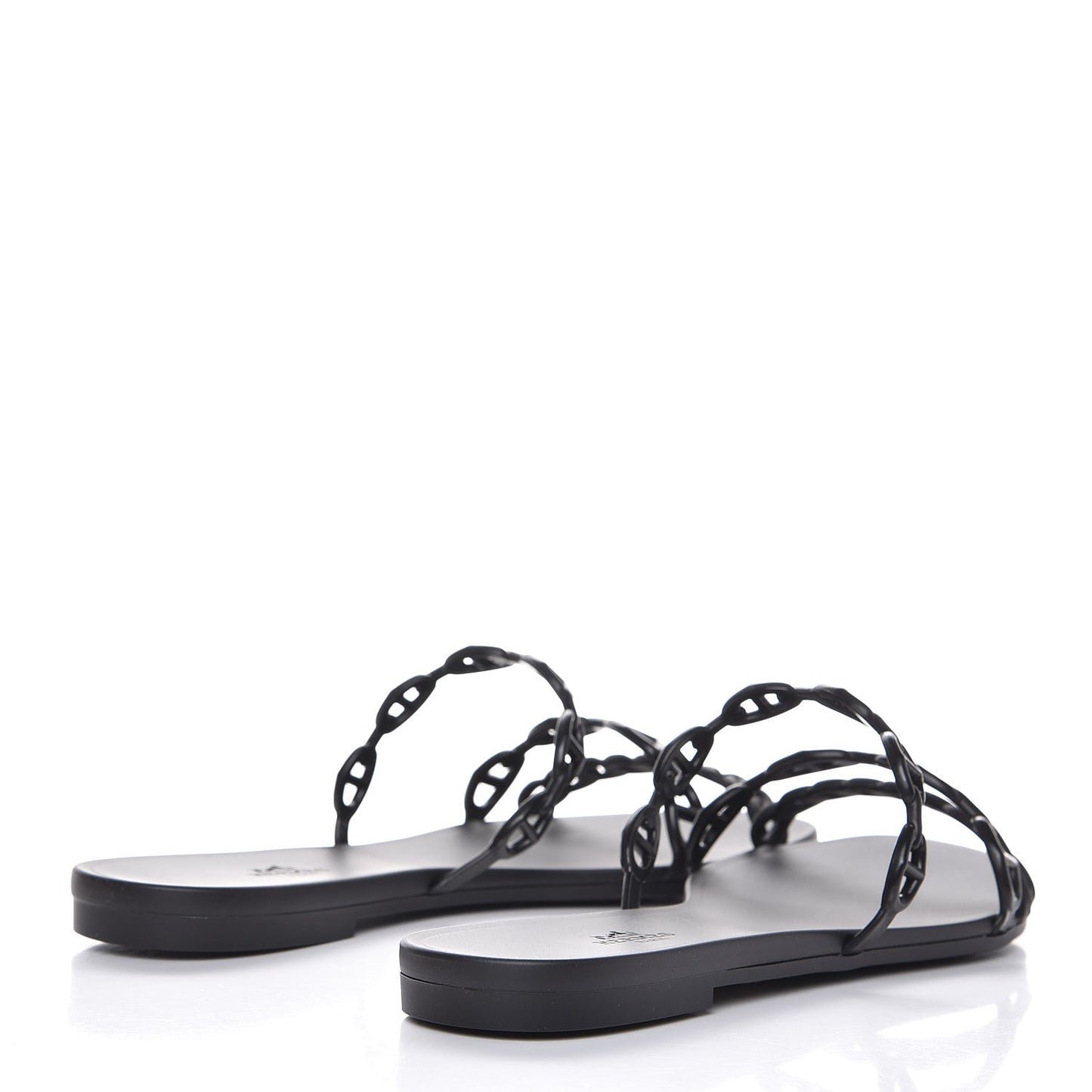 Rubber Chaine d'Ancre Rivage Sandals 41 Black