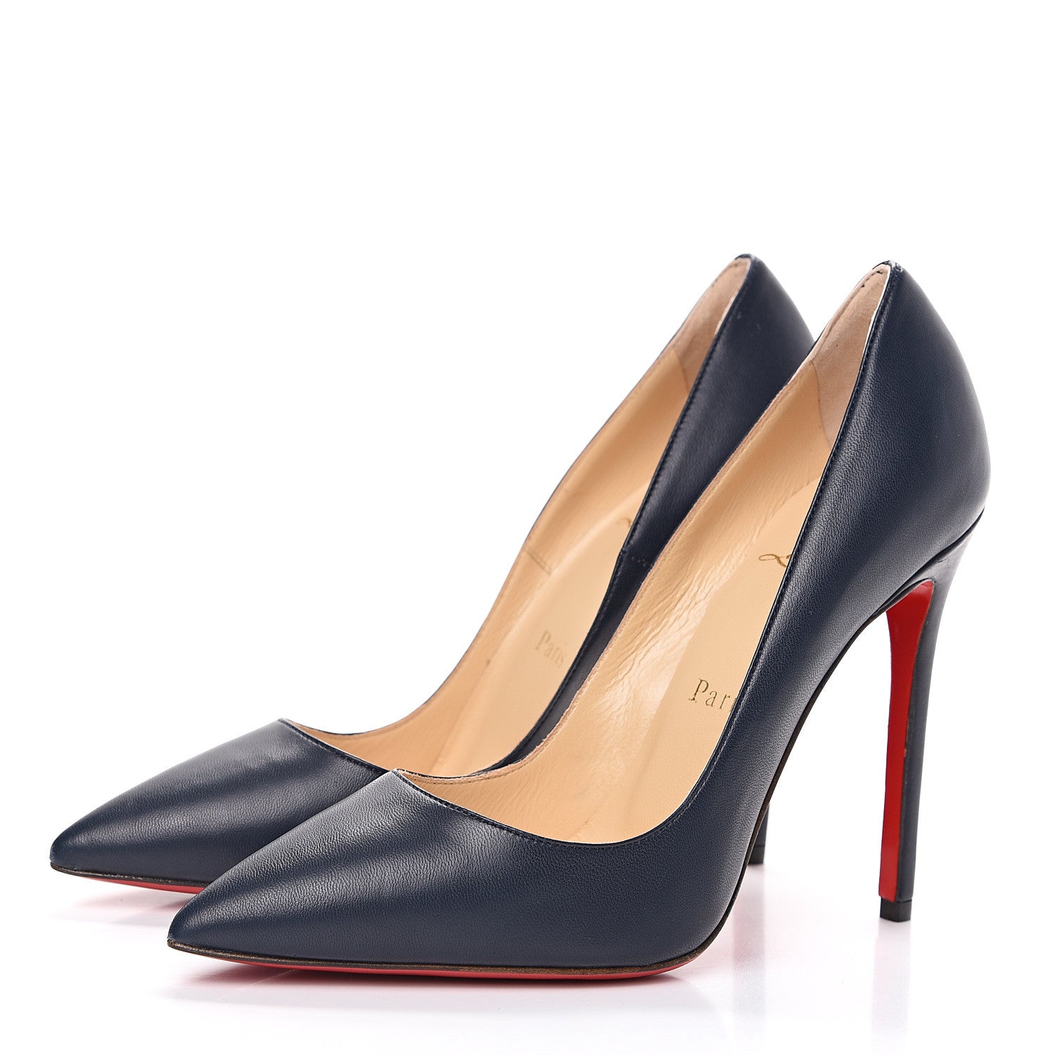 Christian Louboutin Lambskin So Kate 120 Pumps 36 Navy 3 of 10