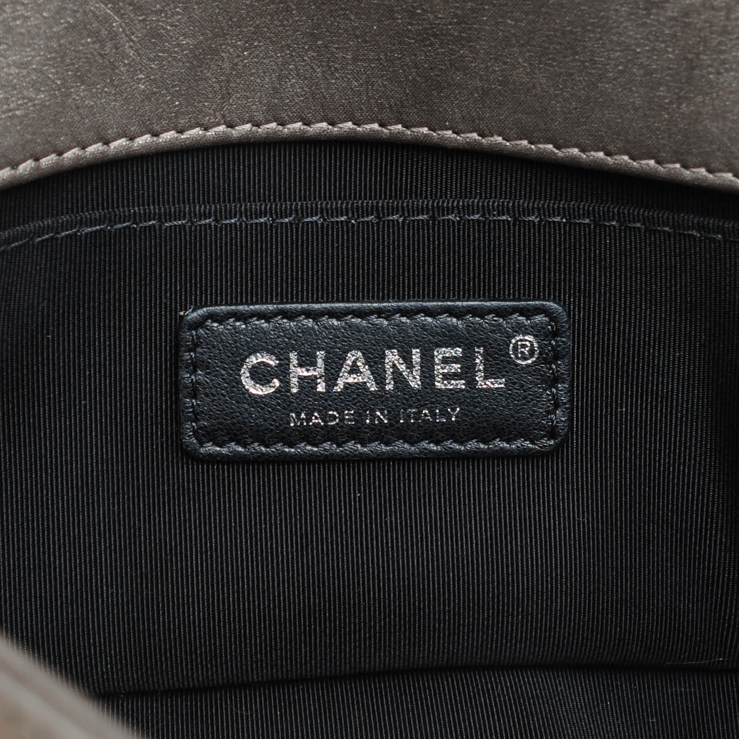 Chanel Iridescent Calfskin Embellished Double Stitch Small Boy Flap Light Brown 6 of 7