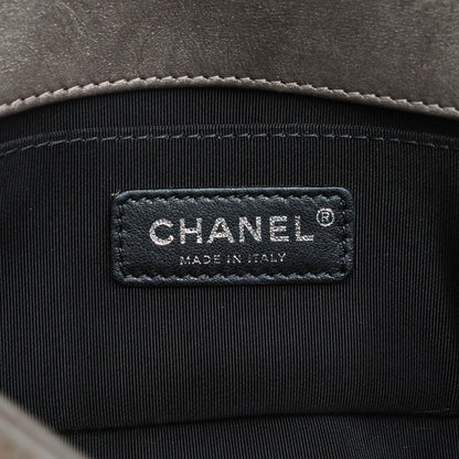 Chanel Iridescent Calfskin Embellished Double Stitch Small Boy Flap Light Brown 6 of 7