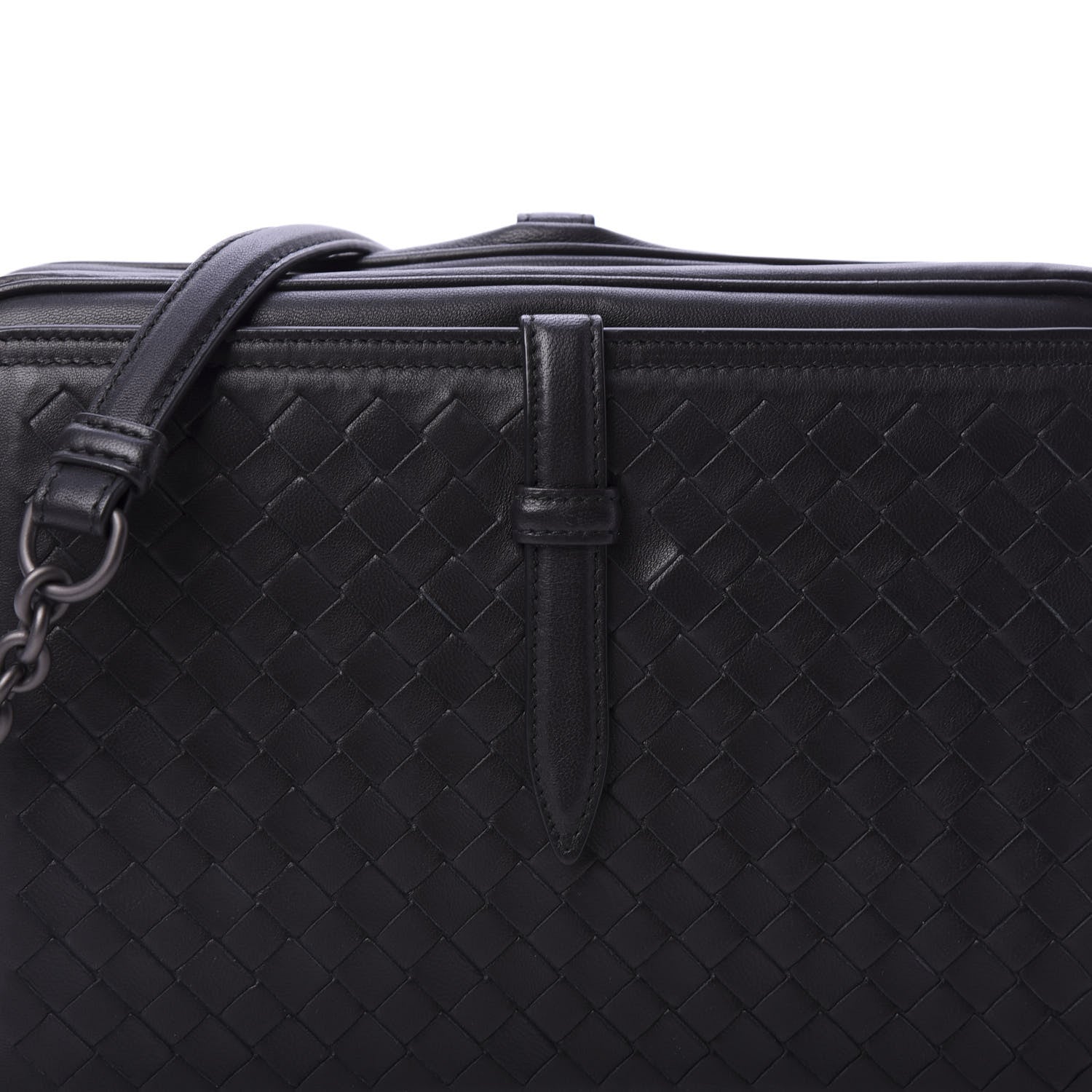 Bottega Veneta Nappa Intrecciato Medium Camera Shoulder Bag Black 10 of 10