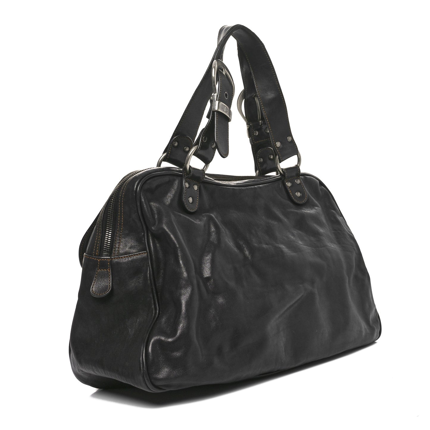 Calfskin Large Gaucho Double Saddle Bag Brown