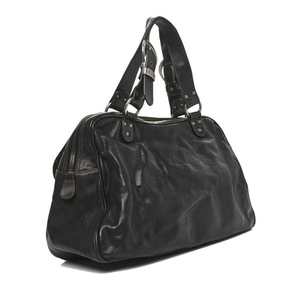 Christian Dior Calfskin Large Gaucho Double Saddle Bag Brown 3 of 10