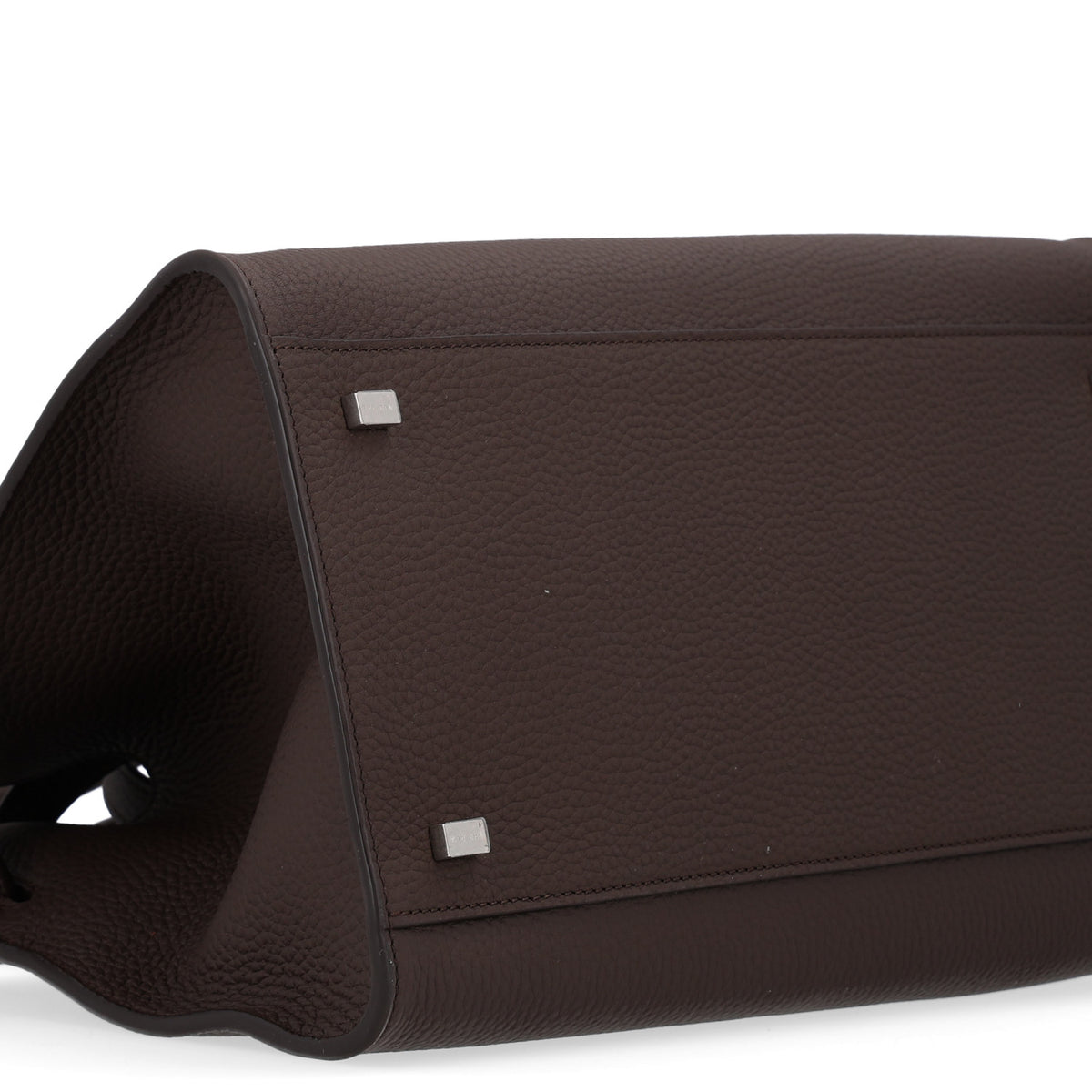 The Row Matte Grained Calfskin Soft Margaux 12 Deep Brown 8 of 9