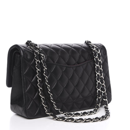 Chanel Lambskin Quilted Medium Double Flap Black 2 of 12