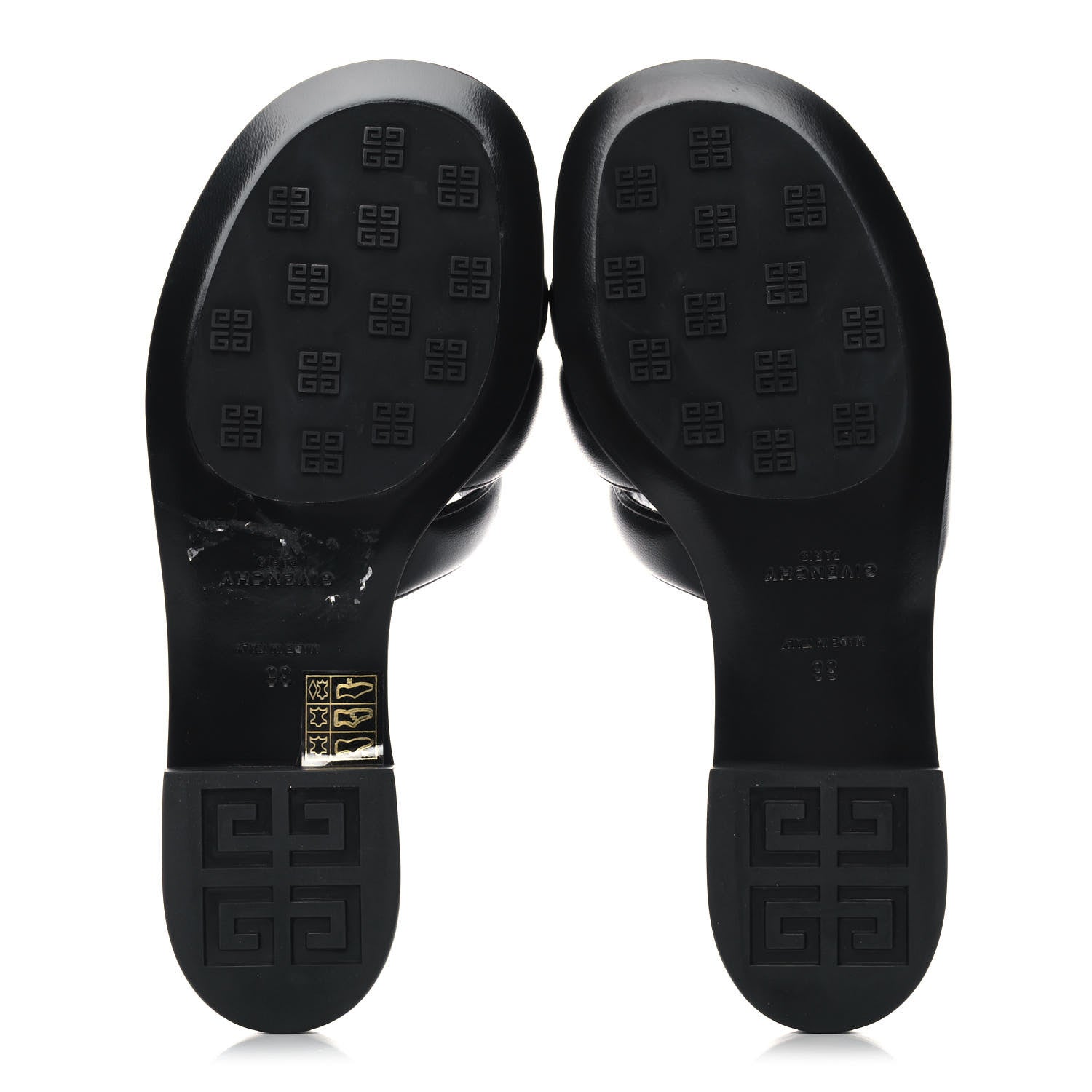 Givenchy Nappa G Flat Sandals 36 Black 5 of 10