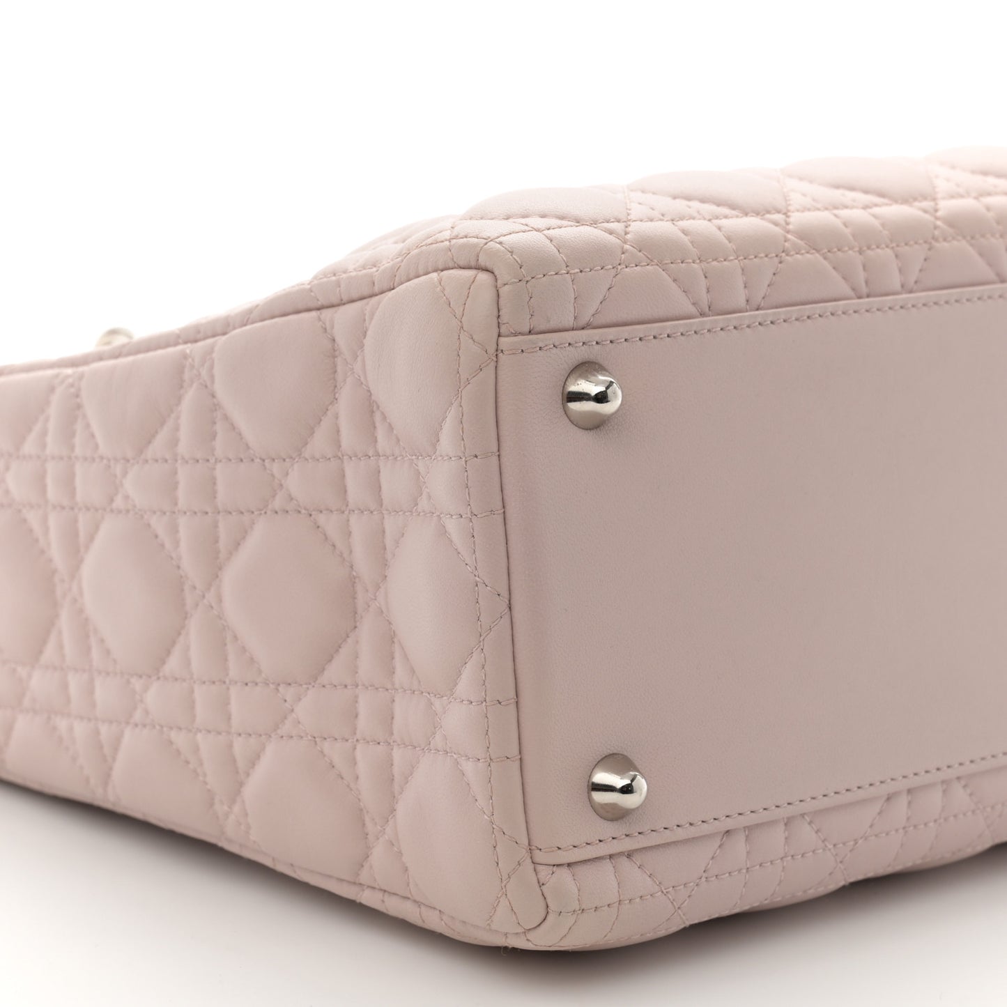 Lambskin Cannage Large Lady Dior Light Pink