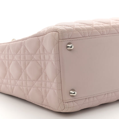 Christian Dior Lambskin Cannage Large Lady Dior Light Pink 8 of 9