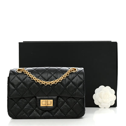 Chanel Aged Calfskin Quilted 2.55 Reissue Mini Flap Black 11 of 11