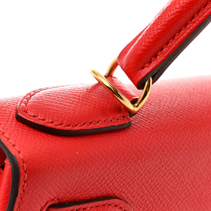 Hermes Epsom Kelly Sellier 28 Rouge Tomate 26 of 29