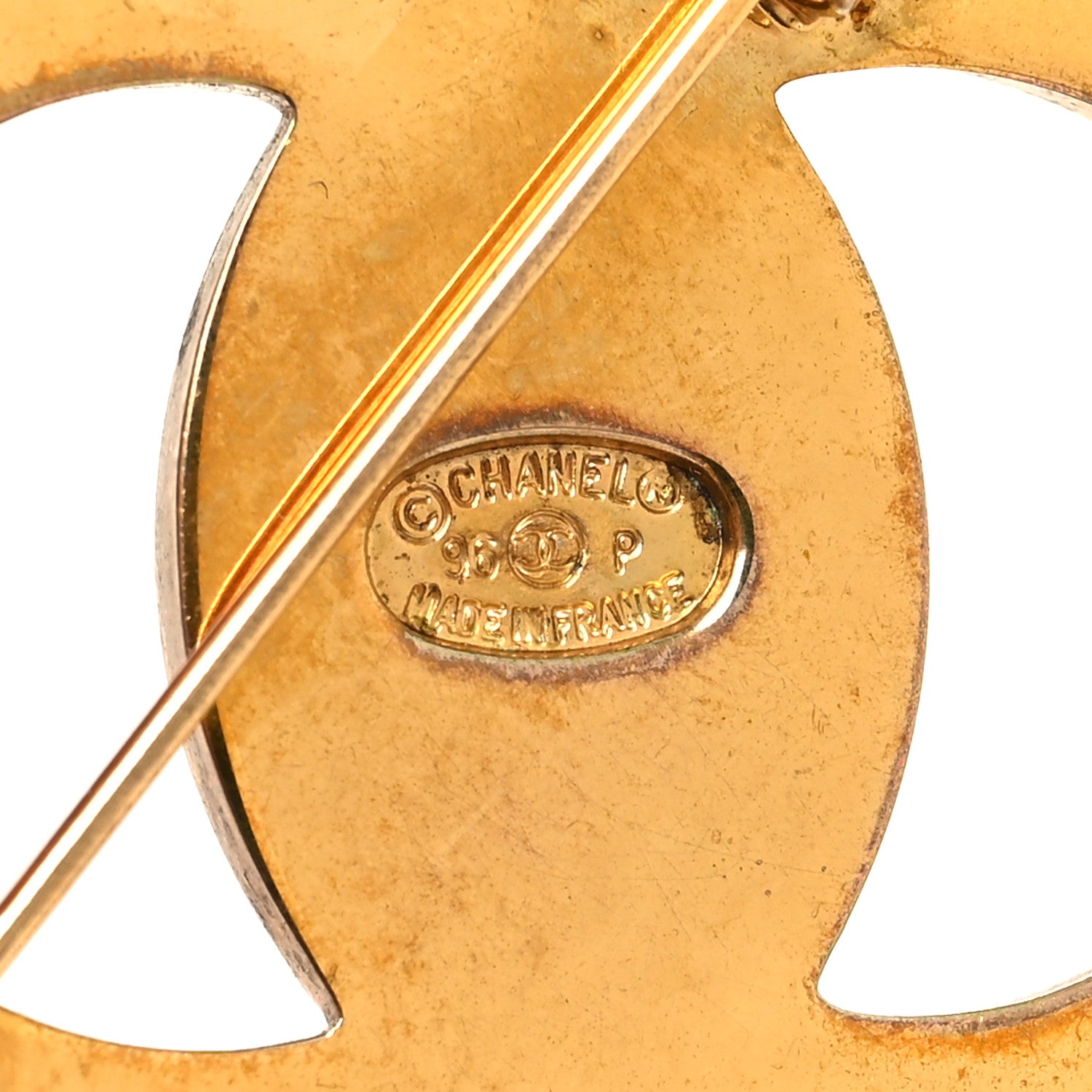 Chanel Metal CC Turn Lock Brooch Gold 3 of 3