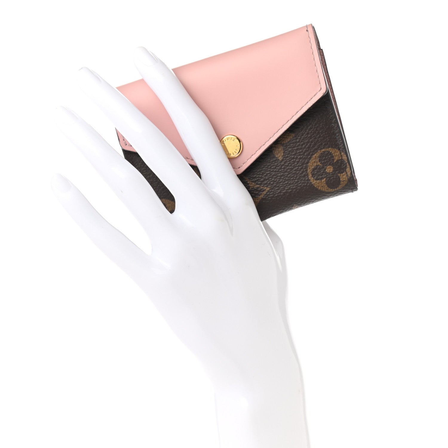 Louis Vuitton Monogram Zoe Wallet Rose Ballerine 2 of 9