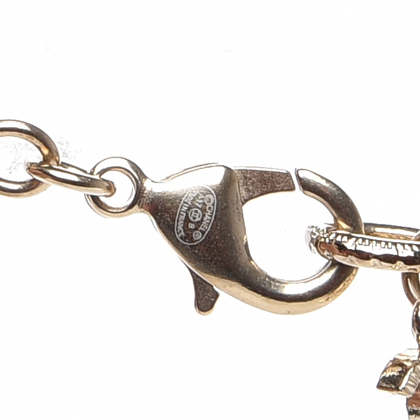 Baguette Crystal CC Ball Pendant Necklace Gold
