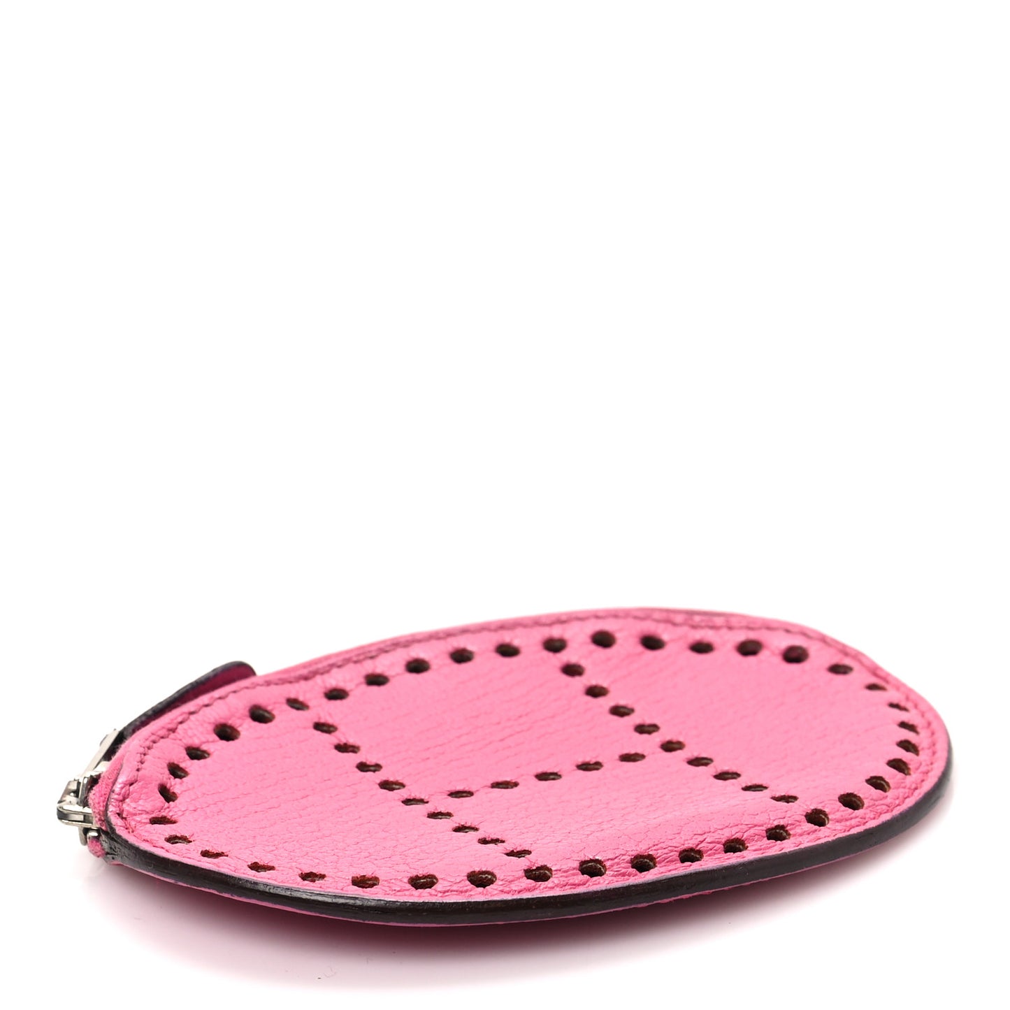 Chevre Mysore Evelyne Coin Purse Rose Pourpre