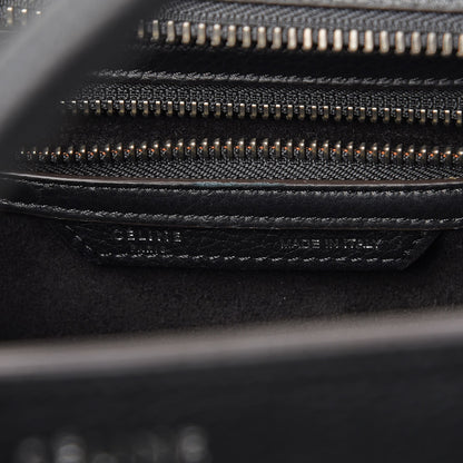 Celine Drummed Calfskin Micro Luggage Black 8 of 9