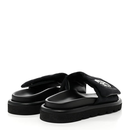 Louis Vuitton Nylon Monogram Womens Pool Pillow Comfort Mules 37 Black 4 of 9
