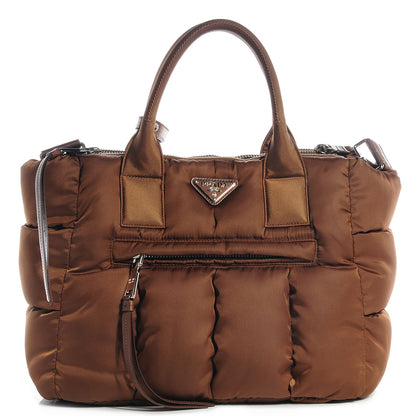 Prada Tessuto Nylon Bomber Tote Corinto 1 of 9