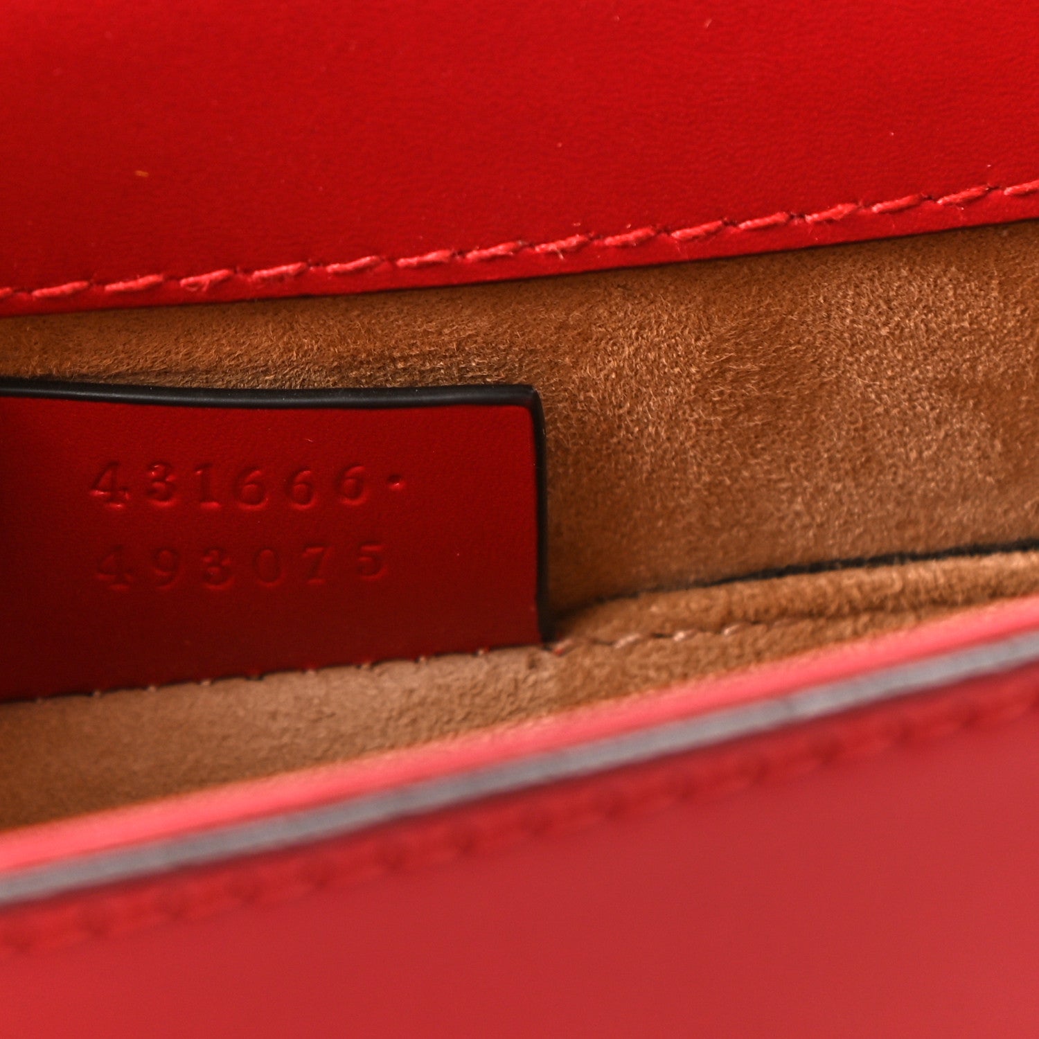 Gucci Calfskin Mini Sylvie Chain Shoulder Bag Hibiscus Red 6 of 10