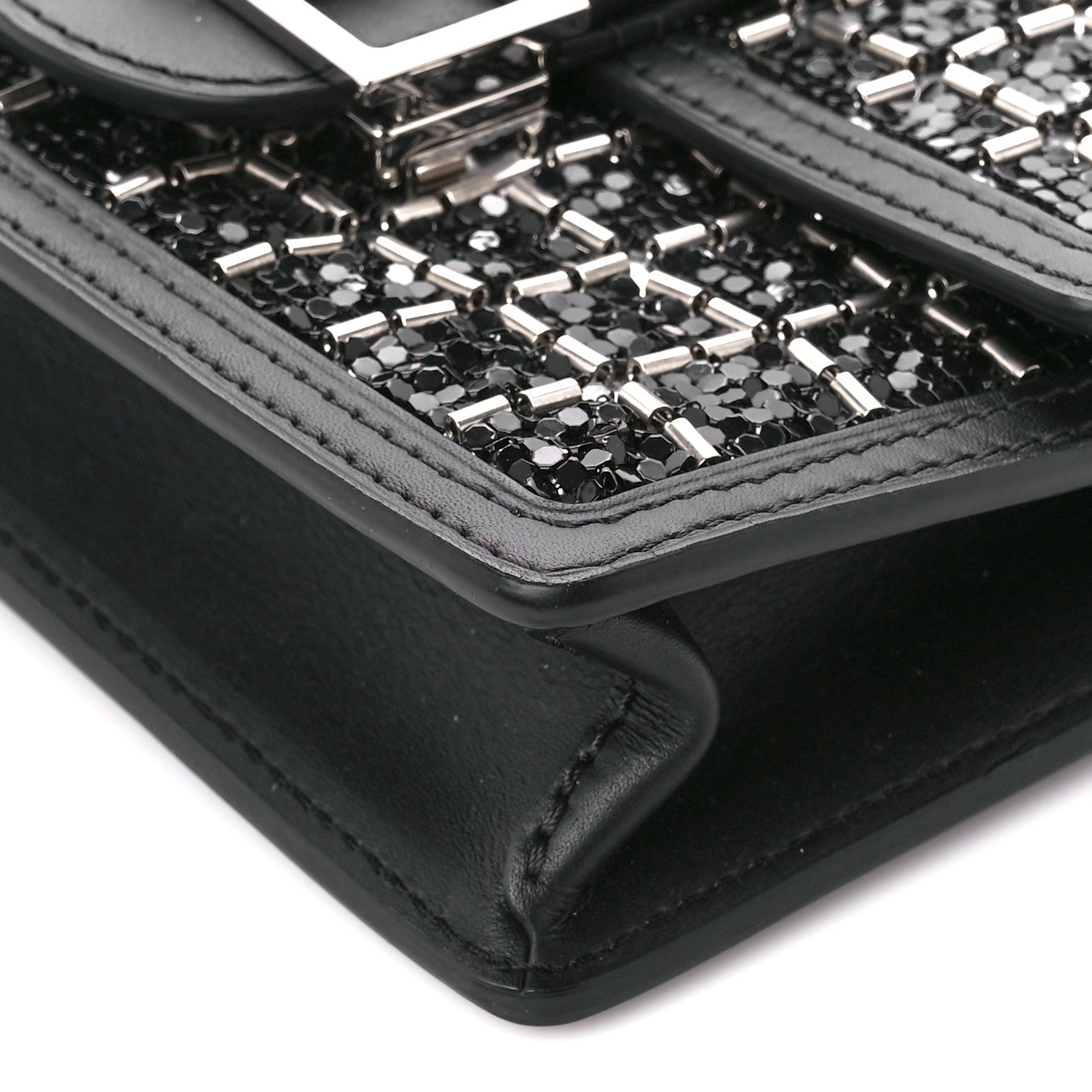 Louis Vuitton Tweed Sequin Dauphine Minaudiere Black 9 of 9