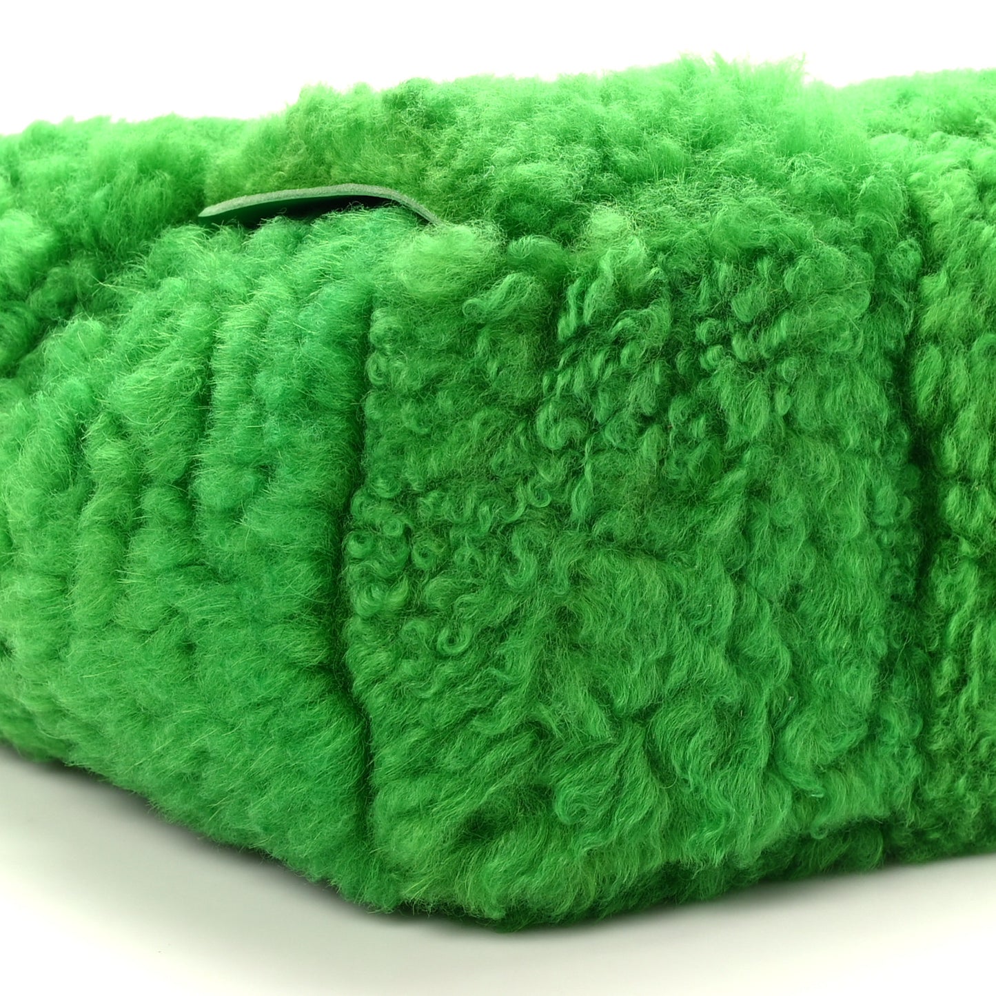 Shearling Small Intrecciato Arco Tote Parakeet