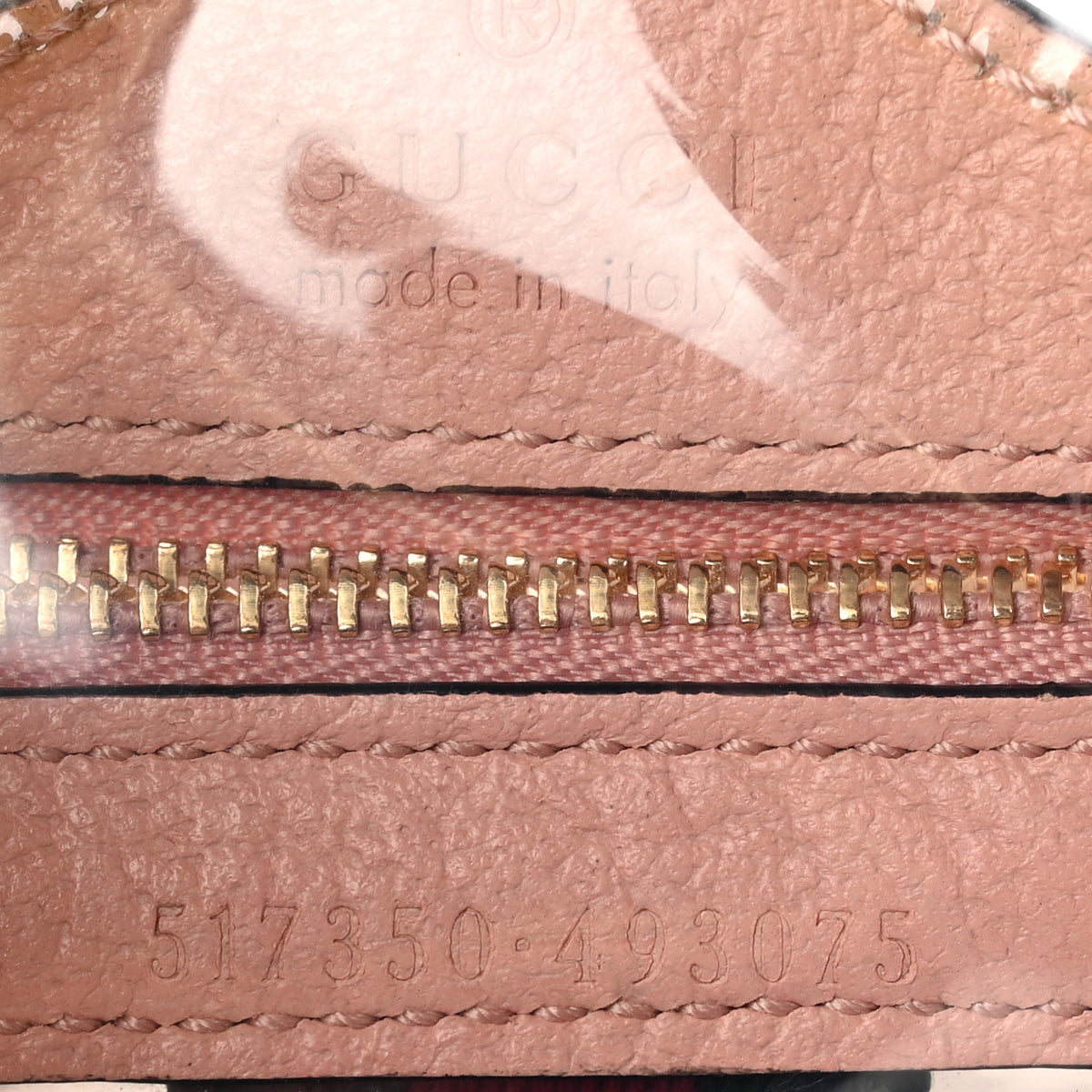 Gucci Vinyl Web Mini Ophidia Transparent Shoulder Bag Perfect Pink 7 of 11