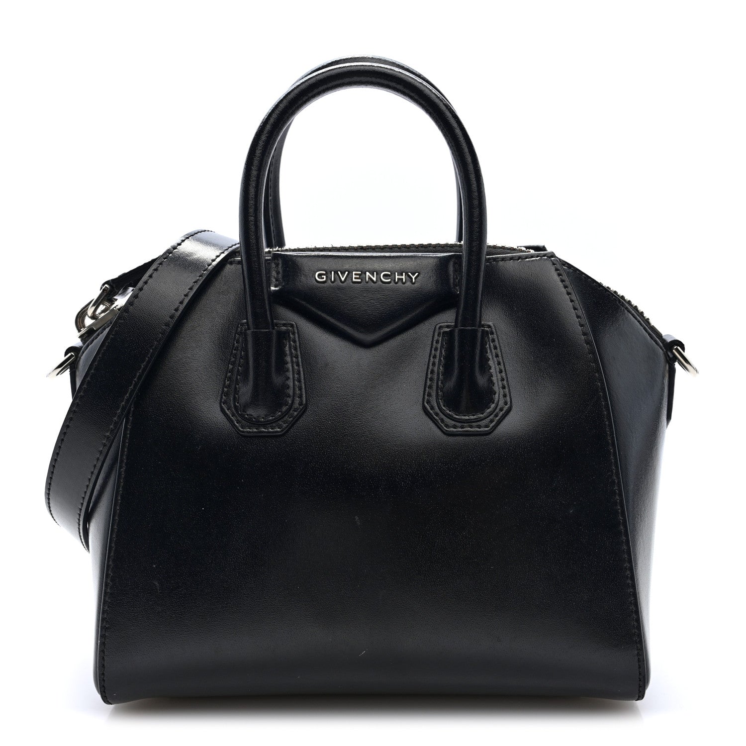 Givenchy Shiny Lord Calfskin Mini Antigona Black 1 of 9