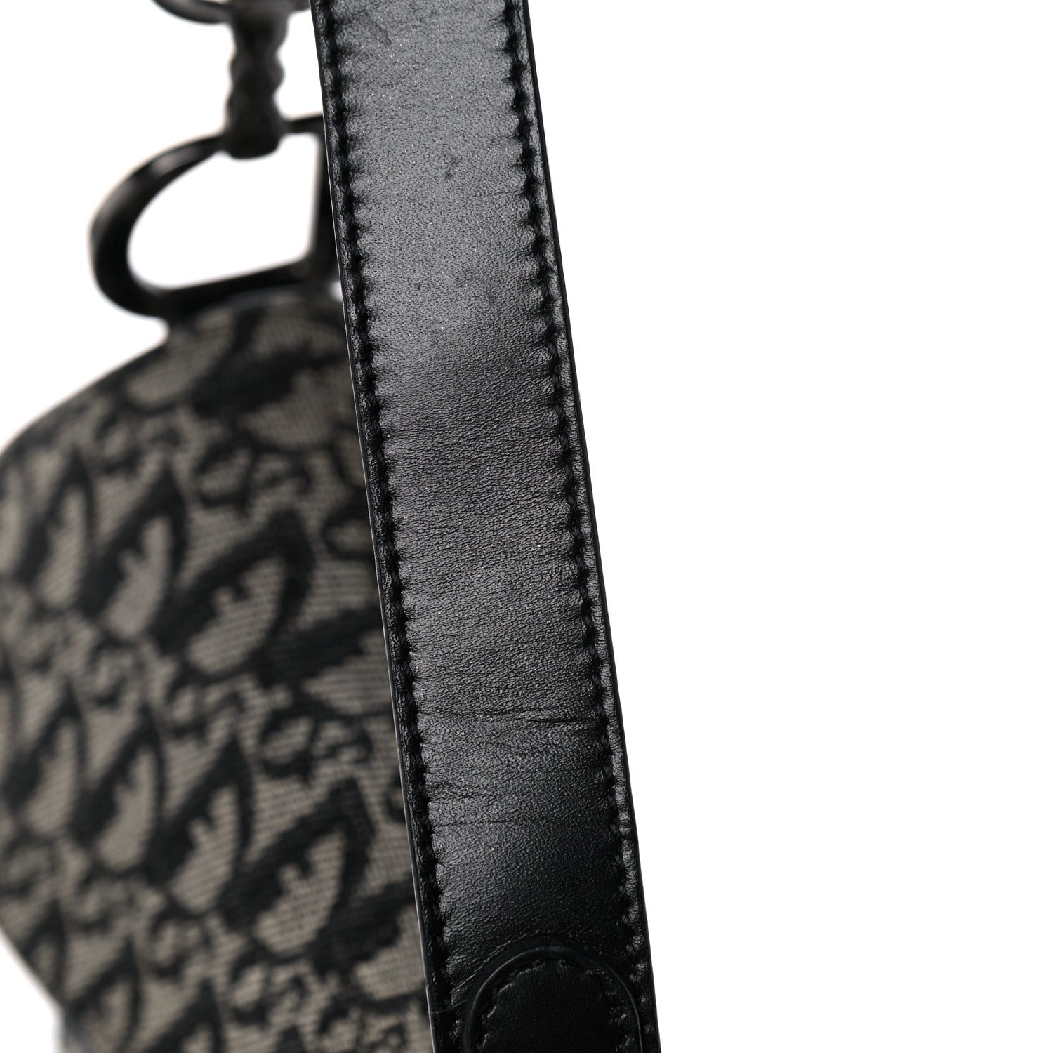 Christian Dior Monogram Saddle Bag Black 13 of 14