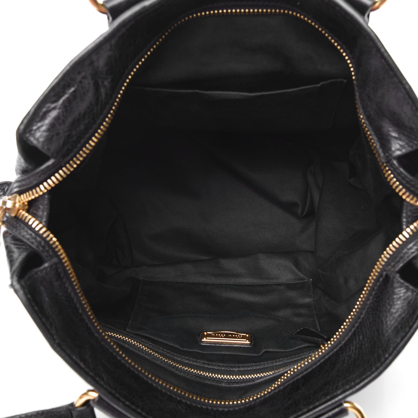 Vitello Lux Shoulder Bag Black