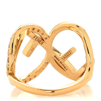 Fendi Metal Crystal F is Fendi Ring M Gold 3 of 4
