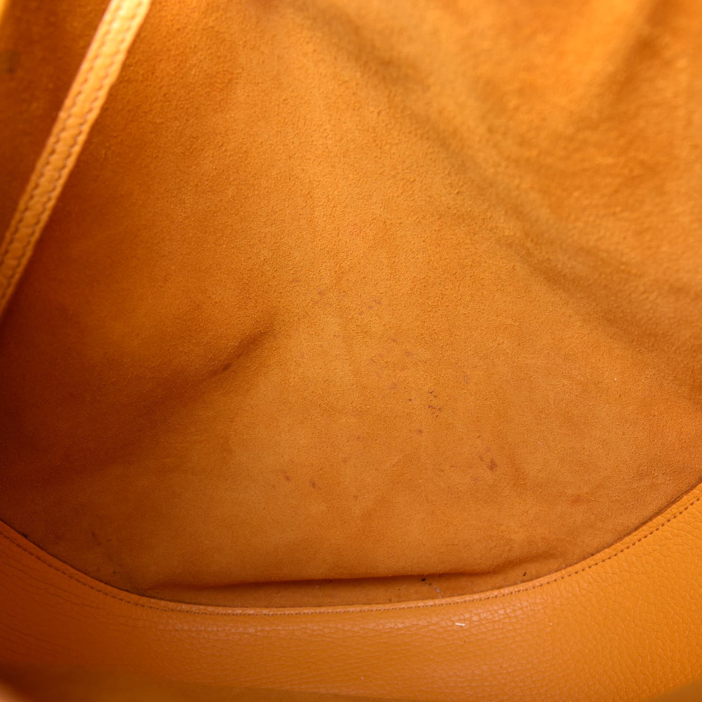 Crisped Calfskin Medium Hobo Bag Saffron