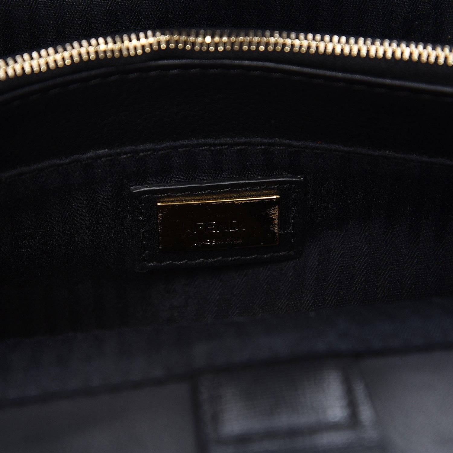 Fendi Vitello Elite Petite 2Jours Tote Black 6 of 10