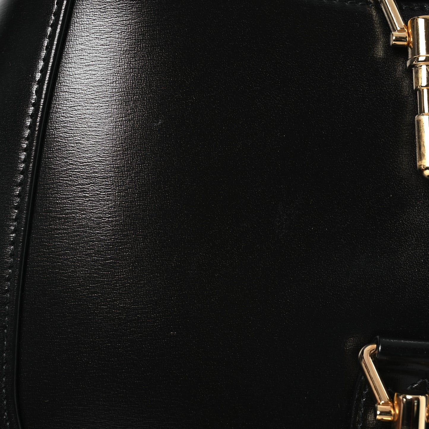 Boarded Dyana Lux Calfskin Small Jackie 1961 Hobo Black