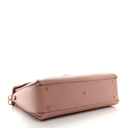 Gucci Dollar Calfskin Medium Interlocking G Top Handle Shoulder Bag Soft Pink 4 of 11
