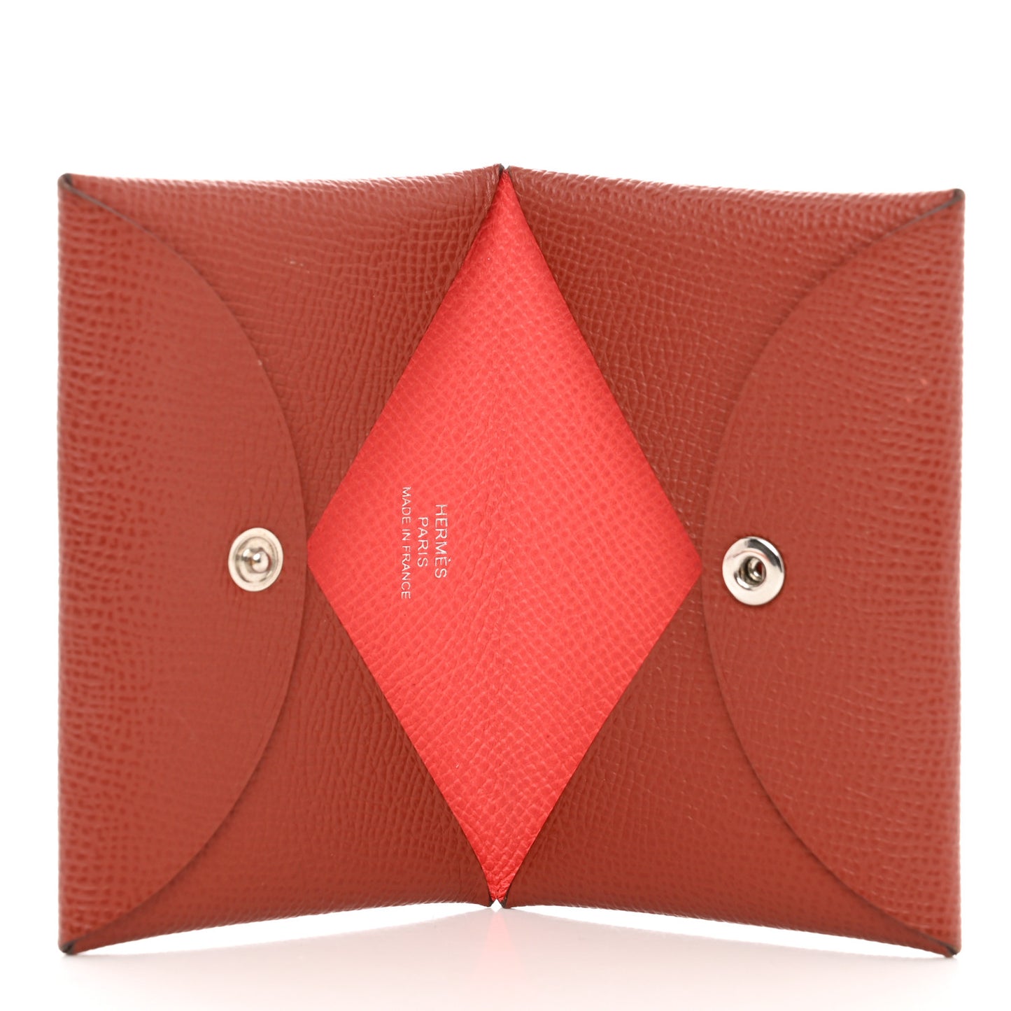 Epsom Verso Calvi Card Case Rouge Venetian Rose Texas
