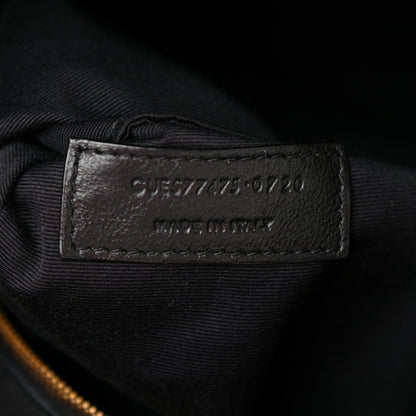 Saint Laurent Lambskin Quilted Medium Loulou Puffer Monogram Chain Satchel Seaweed 7 of 10