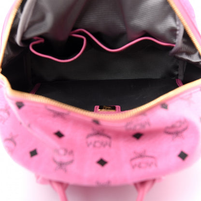 MCM Visetos Small Side Stud Stark Backpack Pink 4 of 9