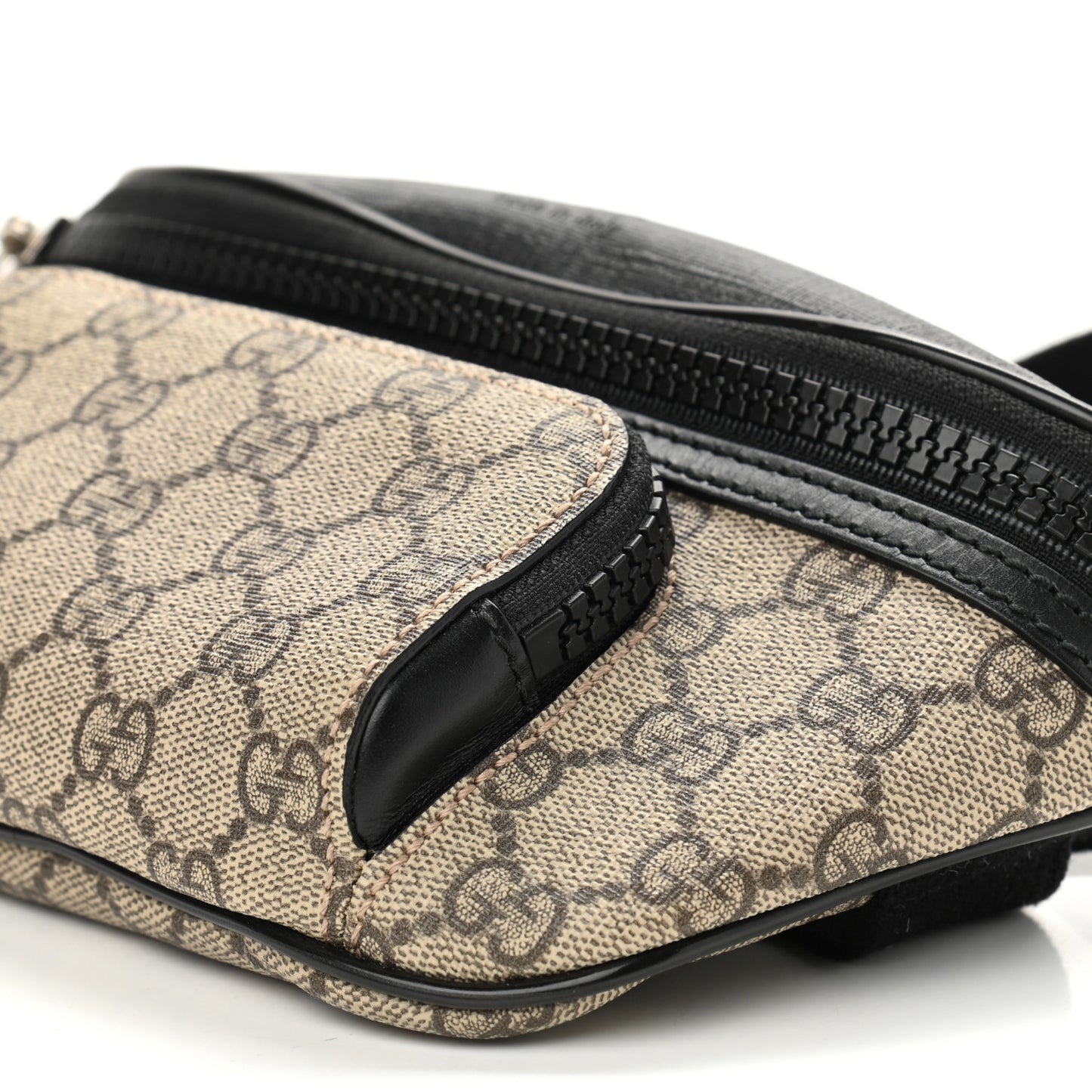 GG Supreme Monogram Belt Bag Black