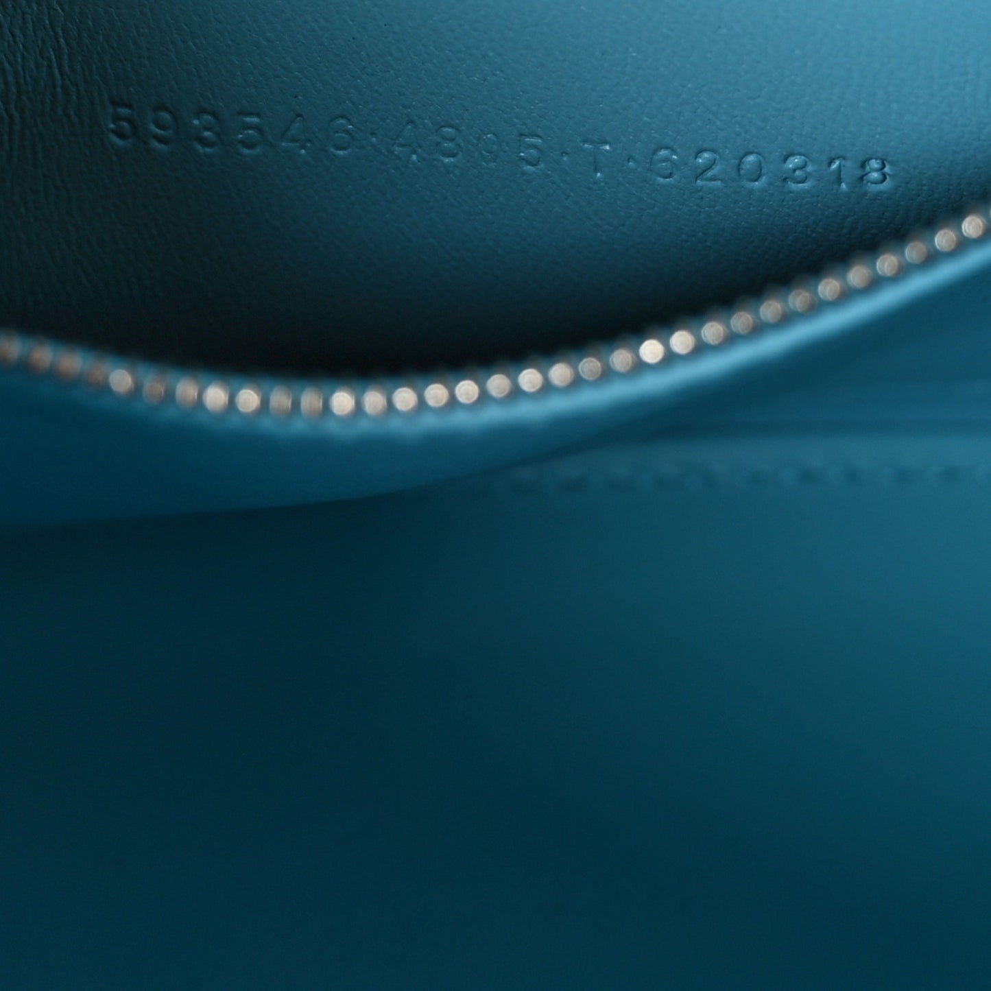 Shiny Box Calfskin Tonal B Hourglass Top Handle Bag Mini Azur