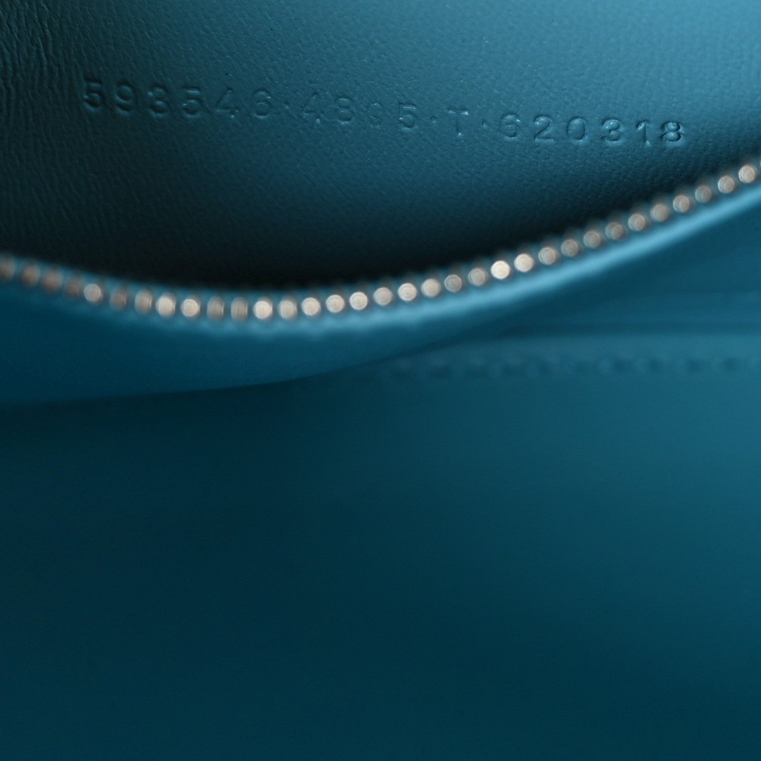 Balenciaga Shiny Box Calfskin Tonal B Hourglass Top Handle Bag Mini Azur 6 of 11