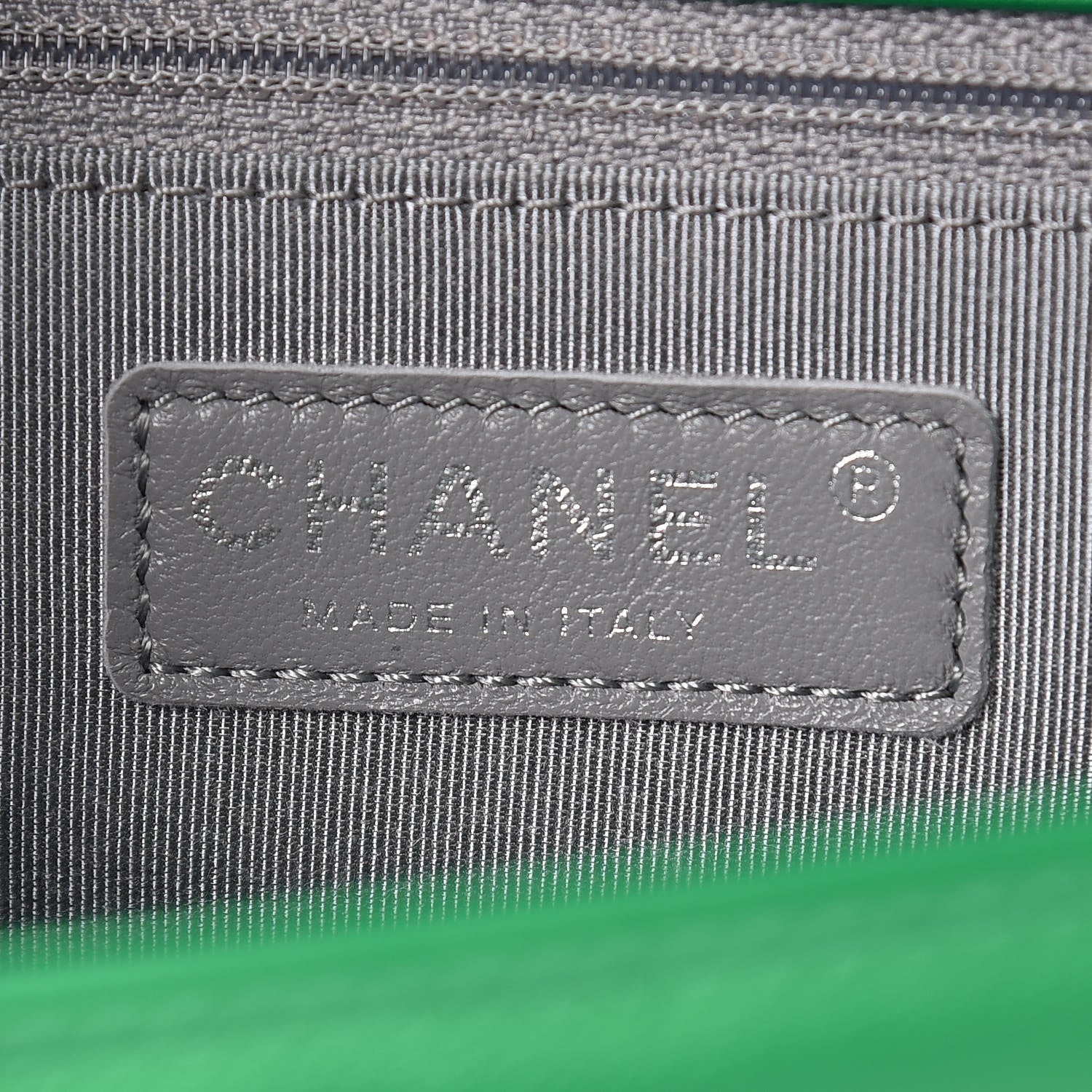 Chanel Metallic Calfskin Quilted New Medium Boy Flap Green 8 of 11