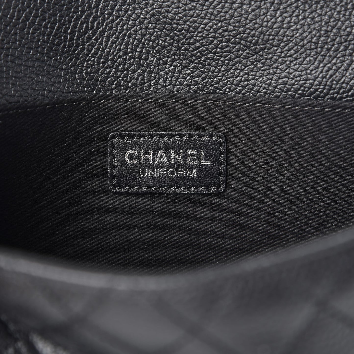 Grained Calfskin Quilted 2.55 Reissue Flap Belt Bag Clutch Black