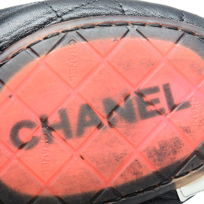 Chanel Lambskin Cambon Quilted Ballerina Flats 39 Black 8 of 9