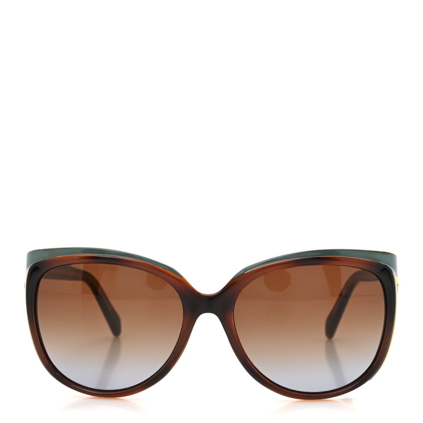 Acetate Cat Eye Sunglasses FS5283 Turquoise Brown