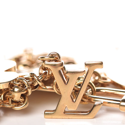 Louis Vuitton Trunks and Bags Breloques Bracelet Gold White 4 of 6