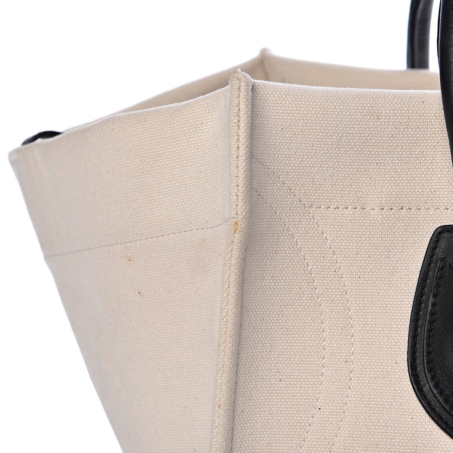 Celine Cotton Canvas Medium Phantom Luggage White 16 of 20