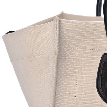 Celine Cotton Canvas Medium Phantom Luggage White 16 of 20